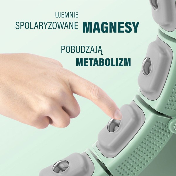 Хула-хуп магнітний з тягарцем та лічильником HMS Set HHM14, зелений 