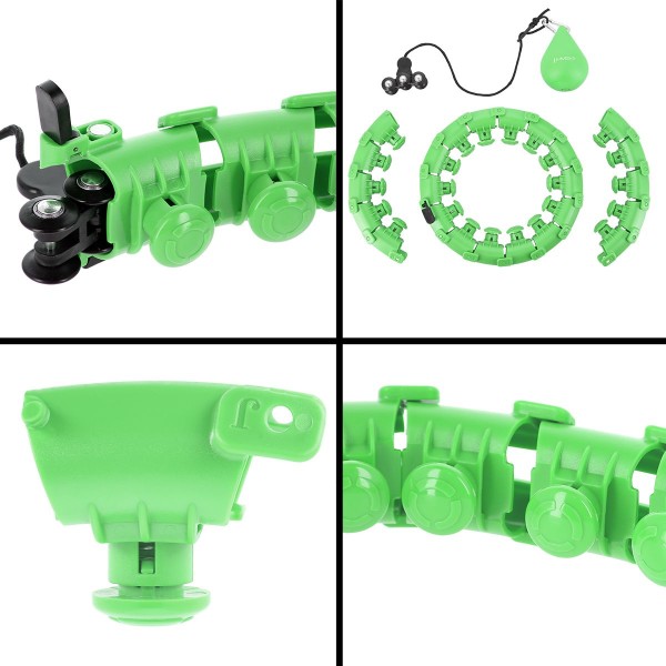 Хула-хуп з тягарцем HMS Set HHW01, зелений 