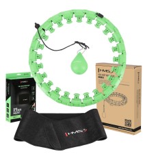 Хула-хуп з тягарцем HMS Plus Size Set HHW12, зелений 