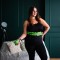 Хула-хуп з тягарцем HMS Plus Size Set HHW12, зелений 
