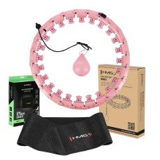 Хула-хуп з тягарцем HMS Plus Size Set HHW12, рожевий 