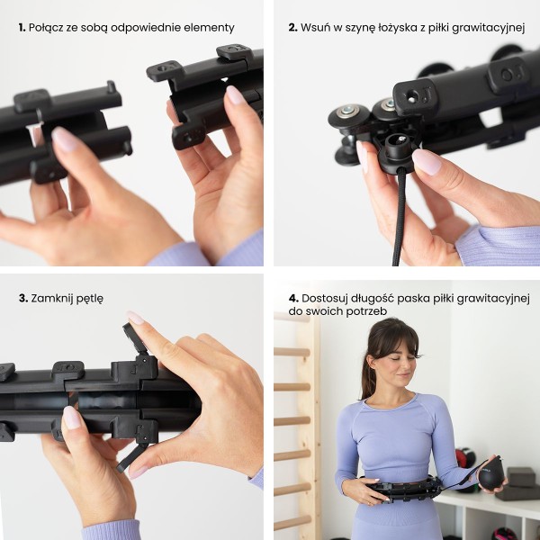 Хула-хуп з тягарцем HMS Set HHW01, чорний 