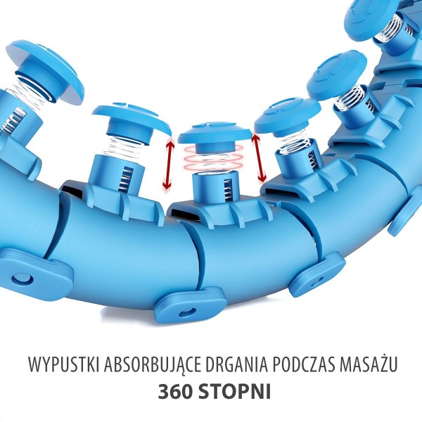 Хула-хуп з тягарцем HMS Set HHW01, синій 