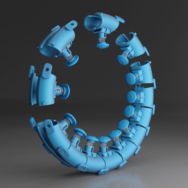 Хула-хуп з тягарцем HMS Set HHW01, синій 