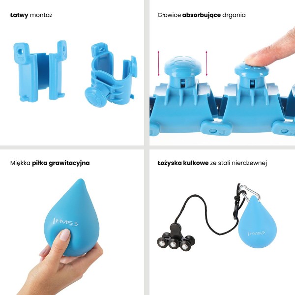 Хула-хуп з тягарцем HMS Set HHW01, синій 