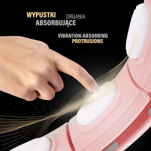 Хула-хуп магнітний з тягарцем та лічильником HMS Set HHM15, рожевий