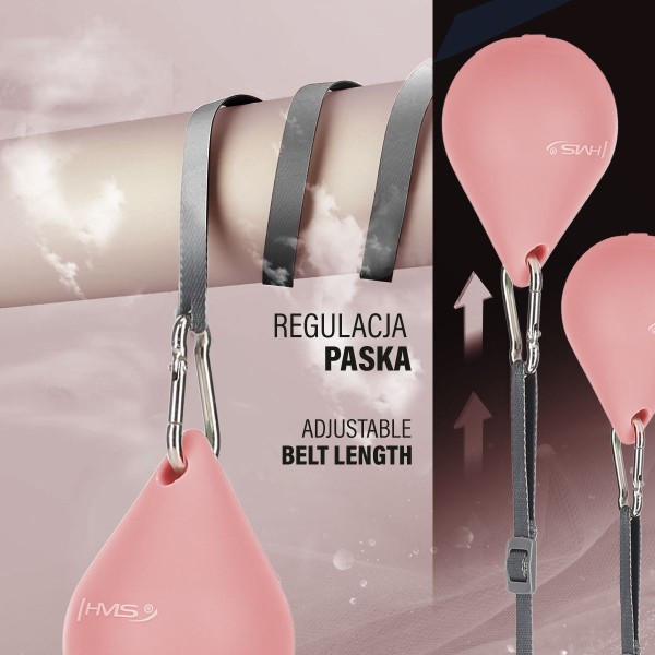 Хула-хуп магнітний з тягарцем та лічильником HMS Set HHM15, рожевий