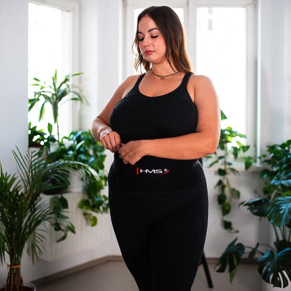 Пояс для схуднення HMS Plus Size BR163, 130см, чорний