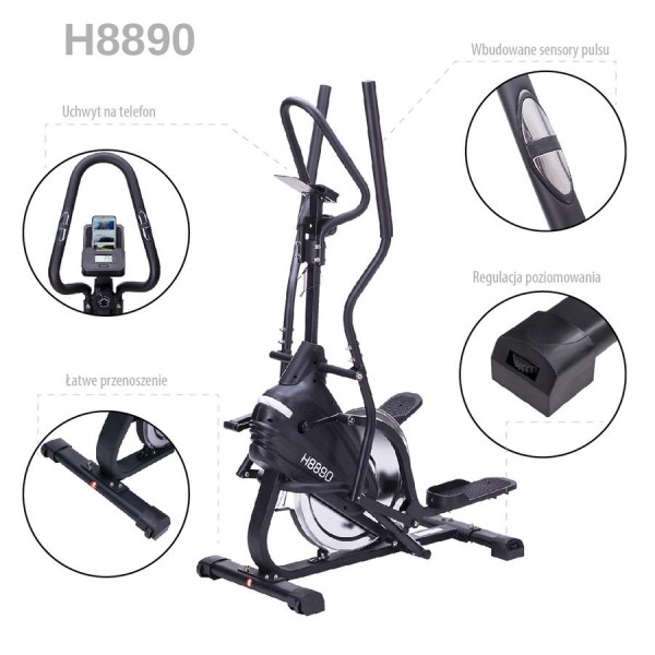 Еліптичний тренажер орбітрек магнітний HMS CLIMBER H8890