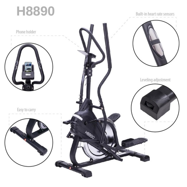 Еліптичний тренажер орбітрек магнітний HMS CLIMBER H8890