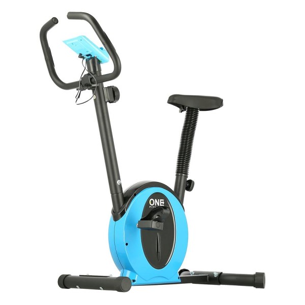 Велотренажер магнітний One Fitness M8410 чорно-синій