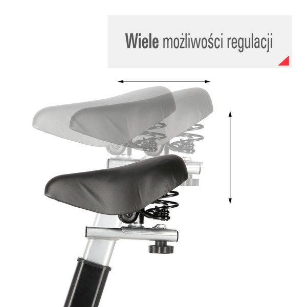 Велотренажер магнітний спін-байк One Fitness SW2501 жовтий 7кг
