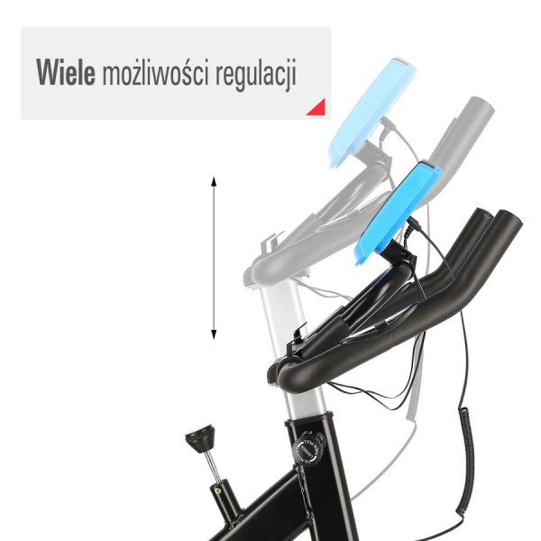 Велотренажер магнітний спін-байк One Fitness SW2501 синій 7кг
