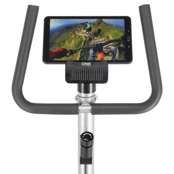 Велотренажер механічний One Fitness RW3011 срібно-оранжевий