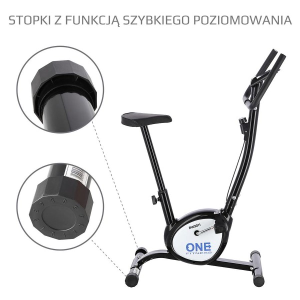 Велотренажер механічний One Fitness RW3011 чорний