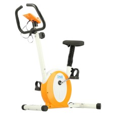 Велотренажер магнітний One Fitness M8410 біло-оранжевий