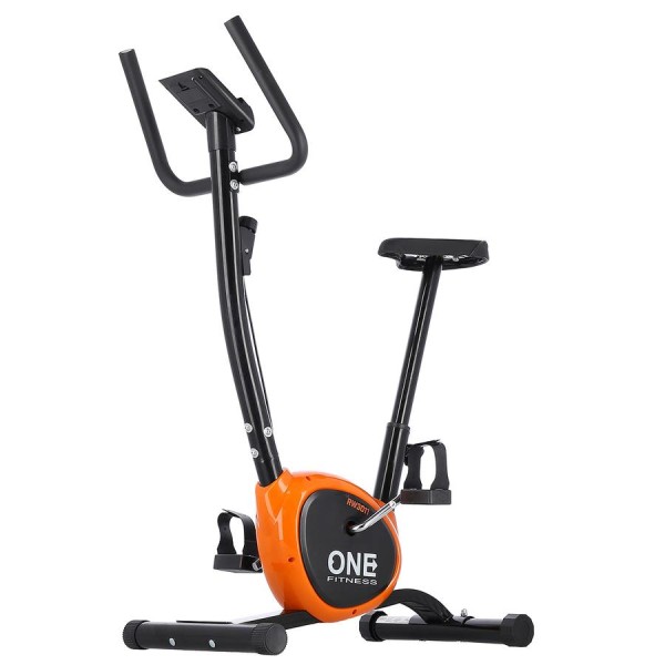 Велотренажер механічний One Fitness RW3011 чорно-оранжевий