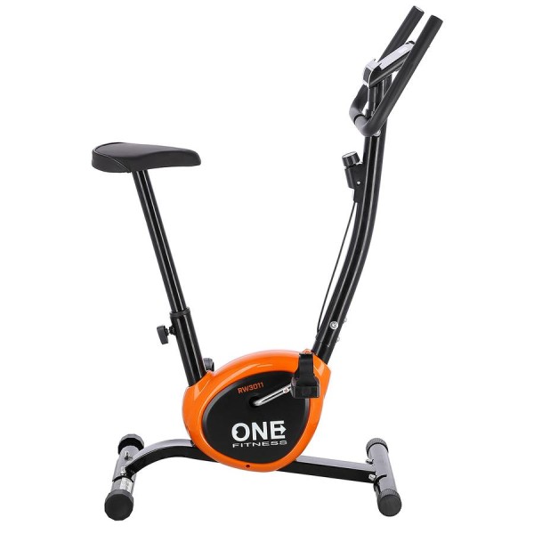 Велотренажер механічний One Fitness RW3011 чорно-оранжевий