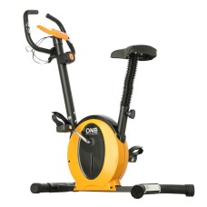 Велотренажер магнітний One Fitness M8410 чорно-оранжевий