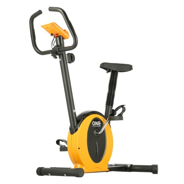 Велотренажер магнітний One Fitness M8410 чорно-оранжевий