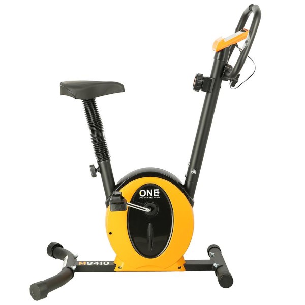 Велотренажер магнітний One Fitness M8410 чорно-оранжевий