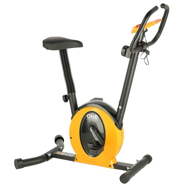 Велотренажер магнітний One Fitness M8410 чорно-оранжевий