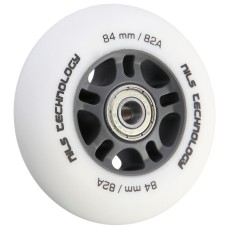 Колеса з підшипниками Nils Extreme PU 84x24 82A 4шт білий матовий + ABEC-9 8шт