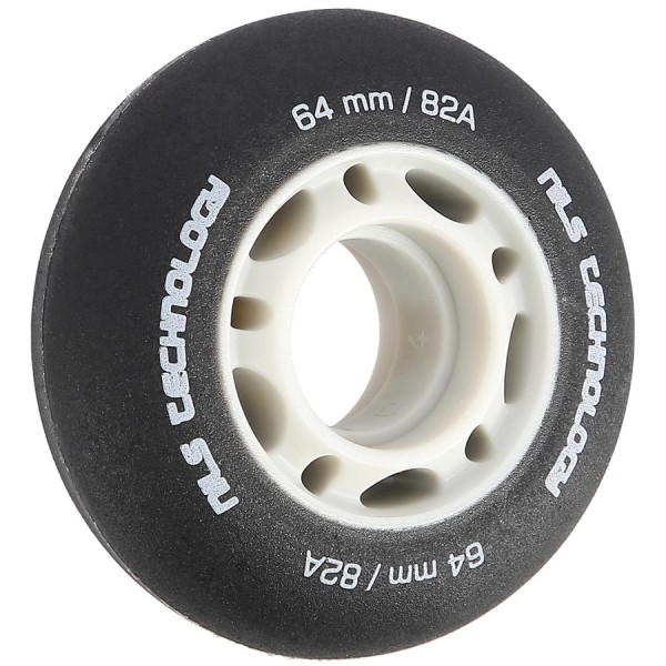 Колеса Nils Extreme PU 64x24 82A 4шт чорний матовий