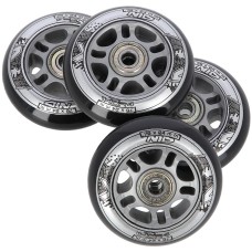 Колеса з підшипниками Nils Extreme PU 76x24 82A 4шт чорний + ABEC-9 8шт