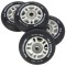 Колеса з підшипниками Nils Extreme PU 76x24 82A 4шт чорний матовий + ABEC-9 8шт