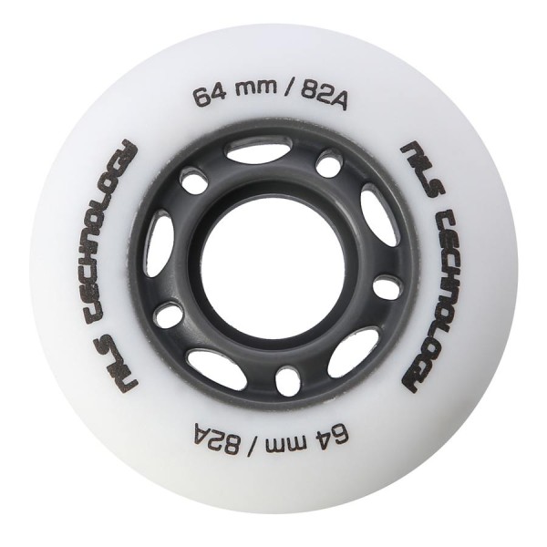 Колеса Nils Extreme PU 64x24 82A 4шт білий матовий