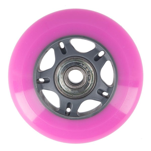 Колеса з підшипниками Nils Extreme PU 72x24 82A 4шт рожевий + ABEC-7 8шт