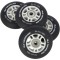 Колеса з підшипниками Nils Extreme PU 84x24 82A 4шт чорний матовий + ABEC-9 8шт