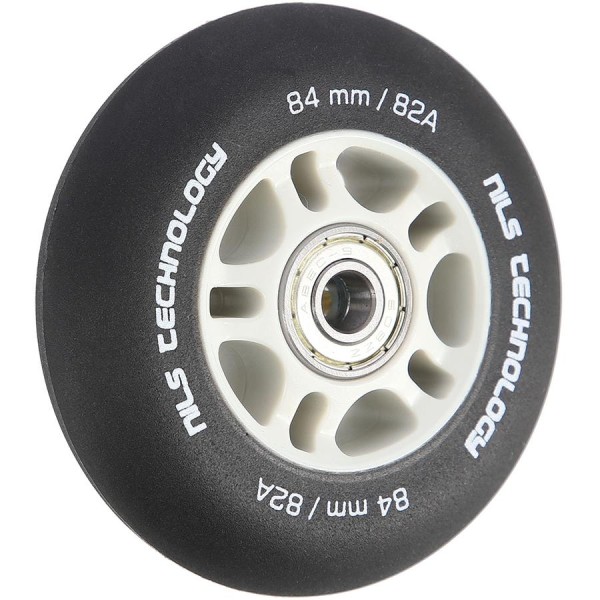 Колеса з підшипниками Nils Extreme PU 84x24 82A 4шт чорний матовий + ABEC-9 8шт
