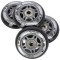 Колеса з підшипниками Nils Extreme PU 72x24 82A 4шт чорний + ABEC-9 8шт