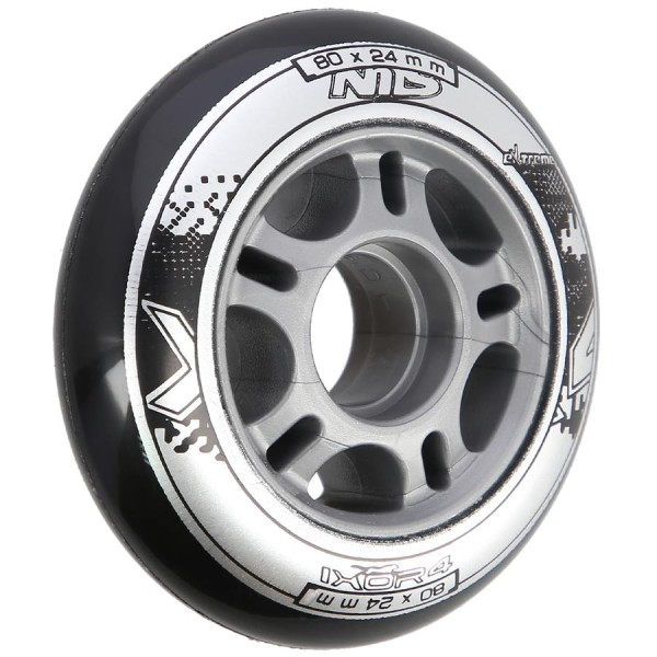 Колеса Nils Extreme PU 80x24 82A 4шт чорний N