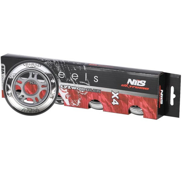 Колеса Nils Extreme PU 80x24 82A 4шт чорний N