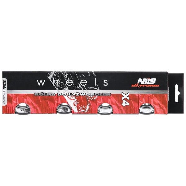 Колеса Nils Extreme PU 80x24 82A 4шт чорний N