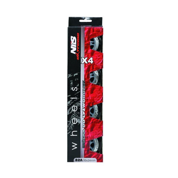 Колеса Nils Extreme PU 90x24 82A 4шт чорний