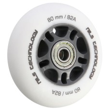 Колеса з підшипниками Nils Extreme PU 80x24 82A 4шт білий матовий + ABEC-9 8шт