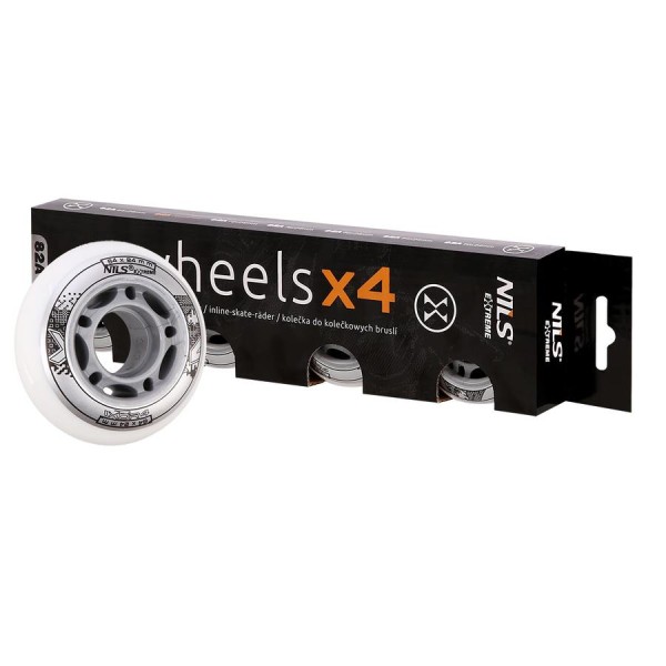 Колеса Nils Extreme PU 64x24 82A 4шт білий