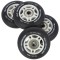 Колеса з підшипниками Nils Extreme PU 72x24 82A 4шт чорний матовий + ABEC-9 8шт