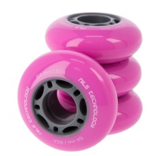 Колеса Nils Extreme PU 64x24 82A 4шт рожевий