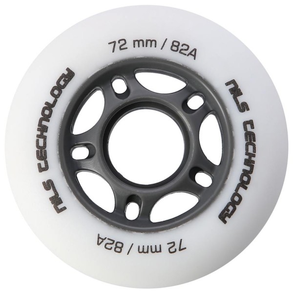 Колеса Nils Extreme PU 72x24 82A 4шт білий матовий