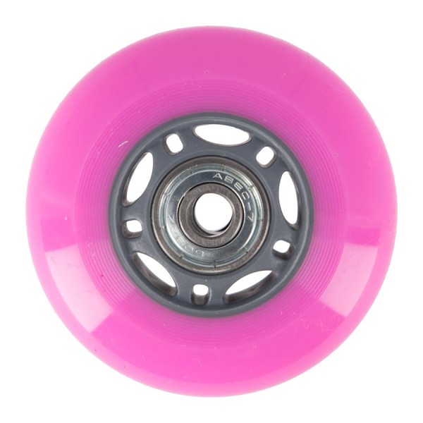 Колеса з підшипниками Nils Extreme PU 70x24 82A 4шт рожевий + ABEC-7 8шт
