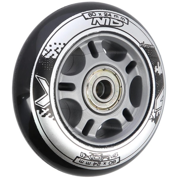 Колеса з підшипниками Nils Extreme PU 80x24 82A 4шт чорний + ABEC-9 8шт