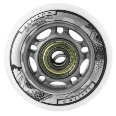 Колеса з підшипниками Nils Extreme PU 64x24 82A 4шт білі + ABEC-7 8шт