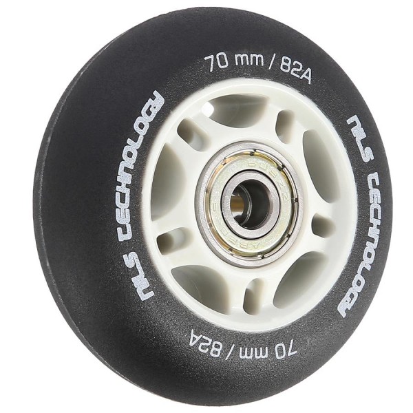 Колеса з підшипниками Nils Extreme PU 70x24 82A 4шт чорний матовий + ABEC-9 8шт