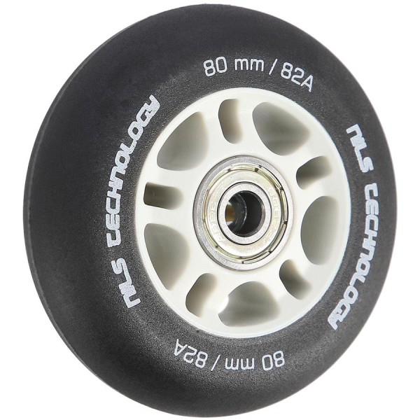 Колеса з підшипниками Nils Extreme PU 80x24 82A 4шт чорний матовий + ABEC-9 8шт