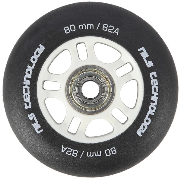 Колеса з підшипниками Nils Extreme PU 80x24 82A 4шт чорний матовий + ABEC-9 8шт